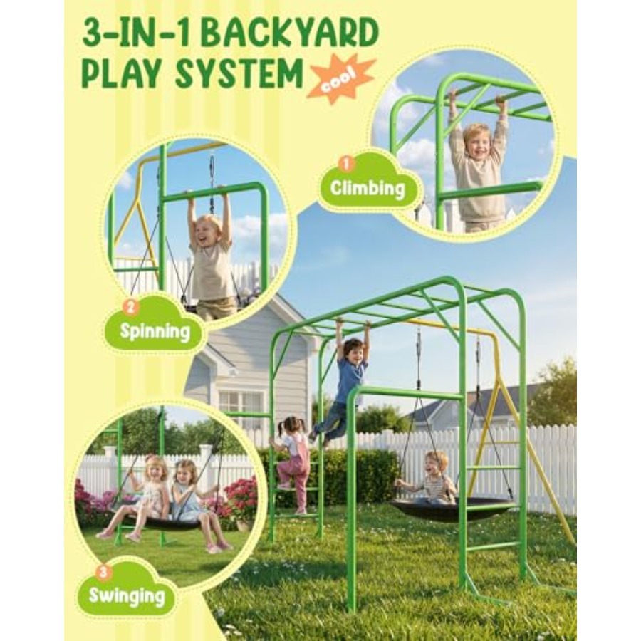 Monkey Bars Set for Backyard w - Kids Outdoor Monkey Bar Set review and price